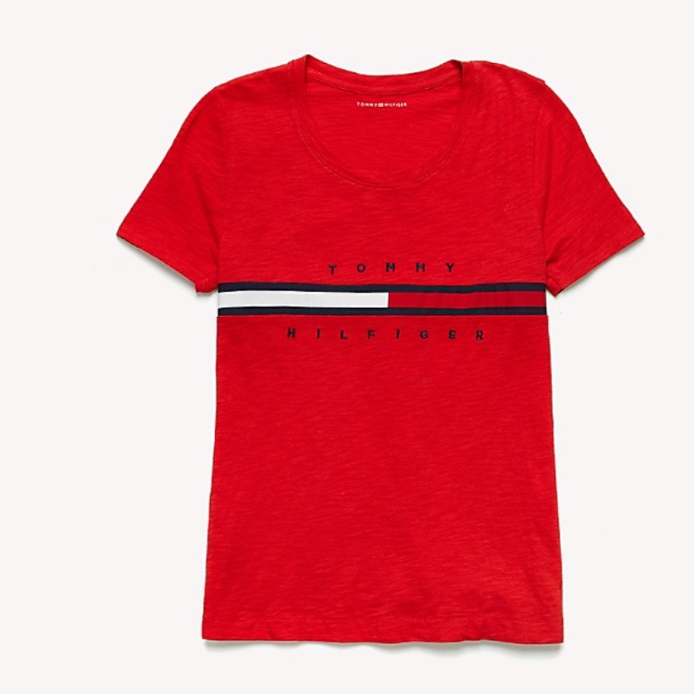 Tommy Hilfiger Flat Logo T-Shirt (Brand New)